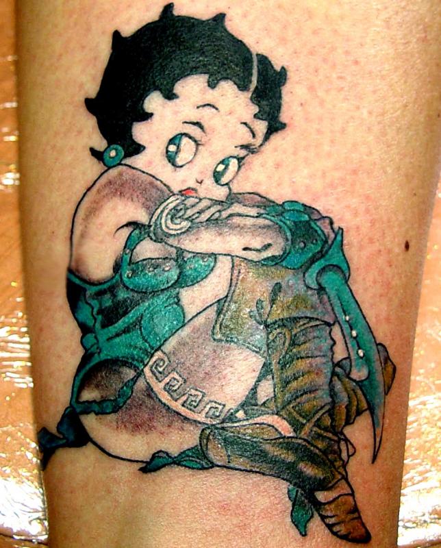 tattoo betty boop couleur