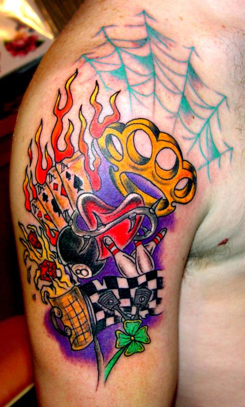 tattoo old school couleur