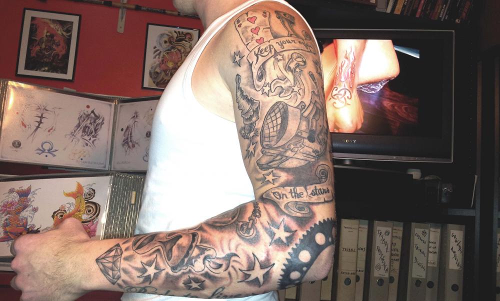 tattoo freestyle style chicanos sur tout le bras