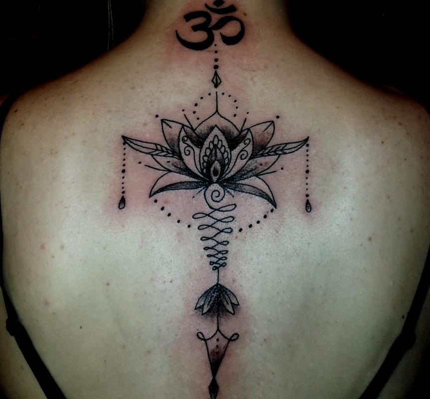 tattoo mandala lotus dos