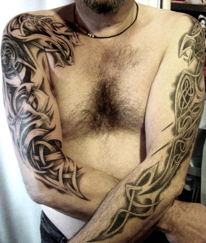 tattoo celtic personnalisé sur bras