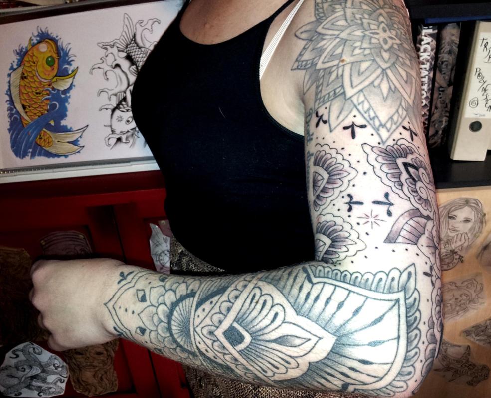tattoo mandala tout le bras